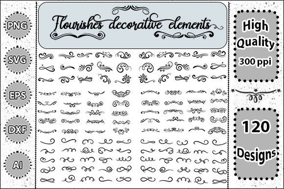 Download Flourishes Decorative Elements Svg Set 2 - Flourishes Collection