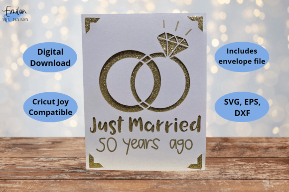 Download Just Married 50 Years Ago Card SVG - Card Collection
